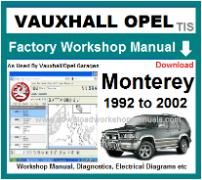 vauxhall monterey Workshop Manual Download